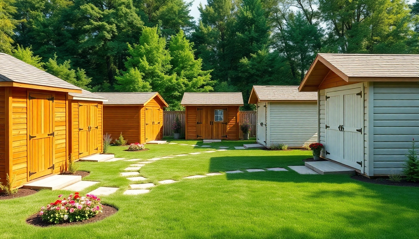 Explore custom storage sheds designed for a backyard oasis, highlighting various features and styles.