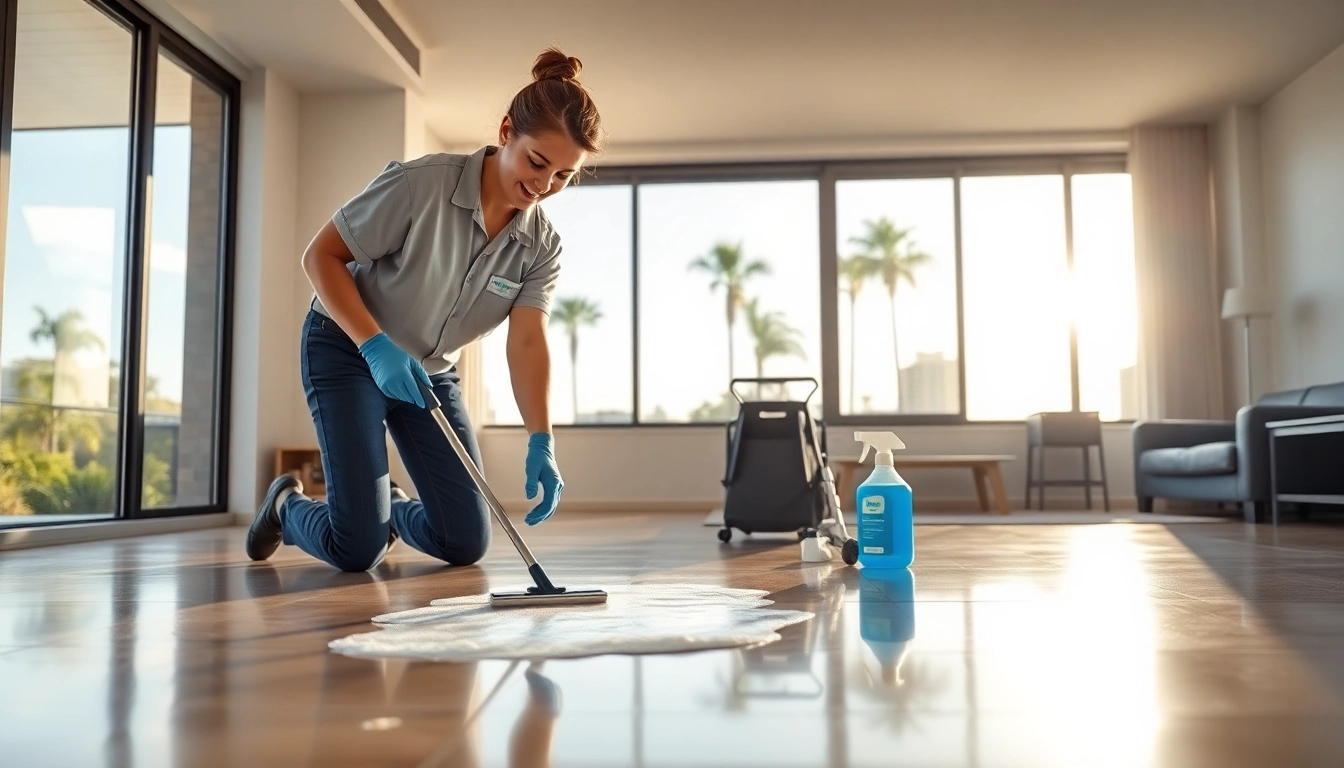 Engaged in bond cleaning Brisbane, a professional ensures cleanliness with precision and care.