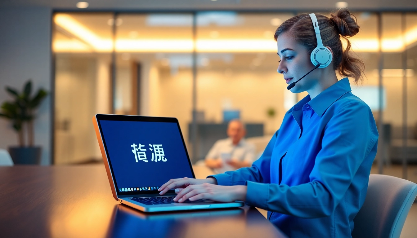 Engage with 美洽客服系统: A professional customer service setup showcasing efficient support solutions.