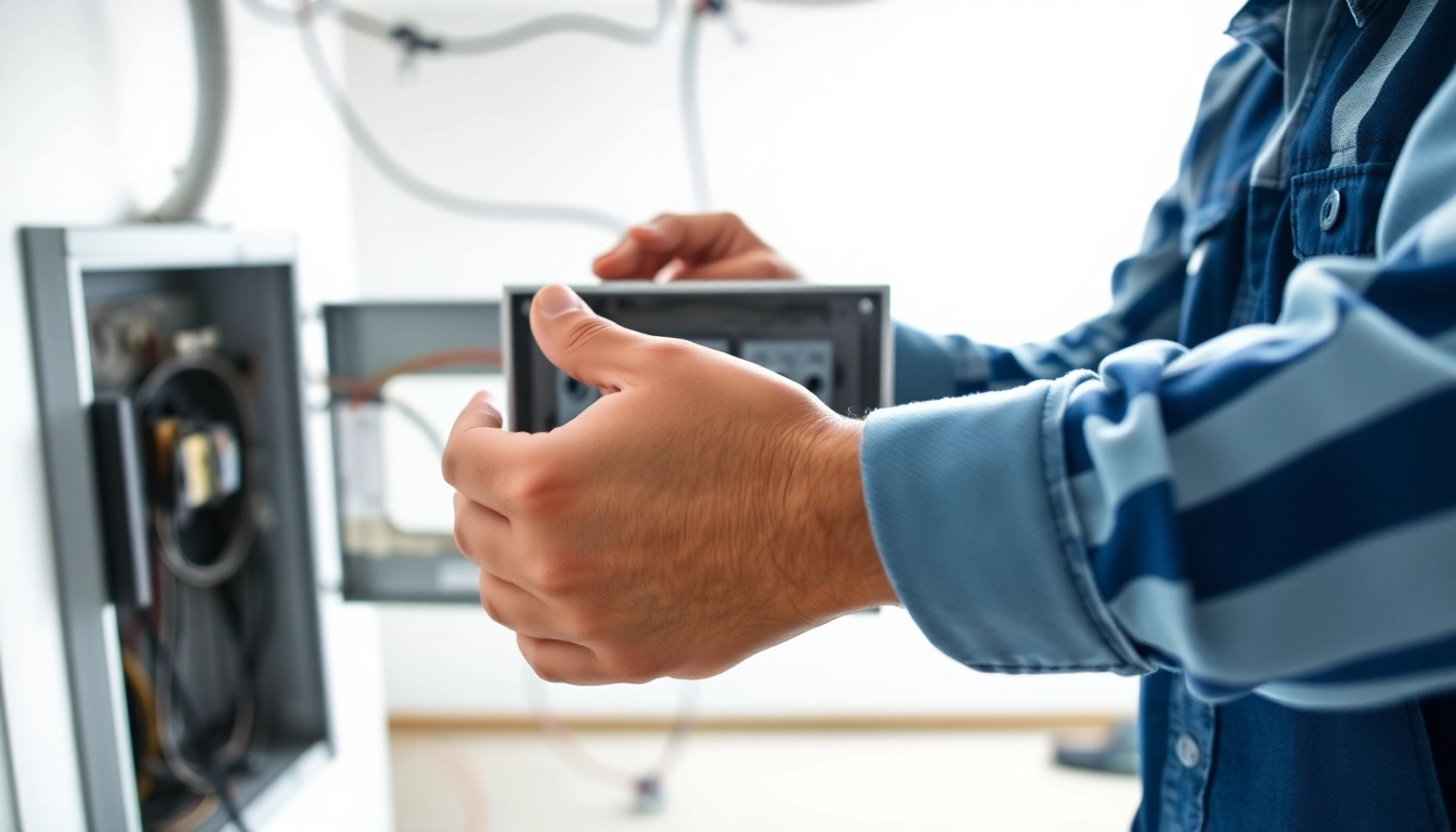 Electrician conducting an Electrical Panel Upgrade showcases professional expertise in home electrical systems.