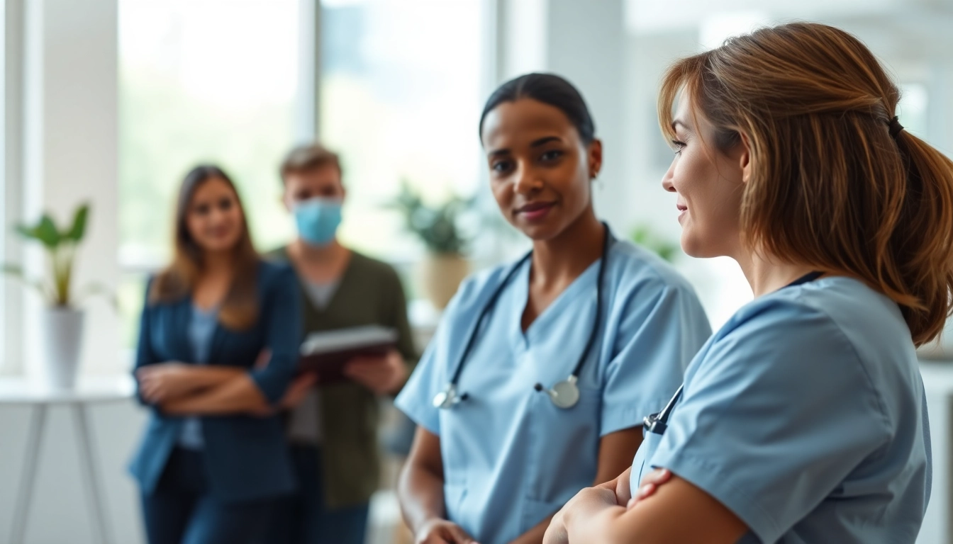 Supportive discussion on the VDAP Program between a nurse and a mentor in a professional setting.
