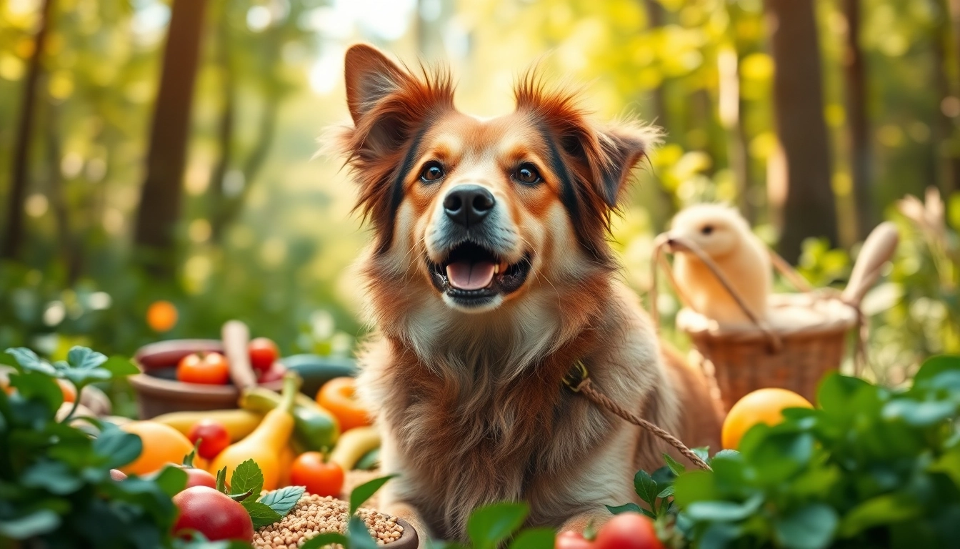 Explore nature's blend dog food canada while a happy dog enjoys fresh, nutritious ingredients.