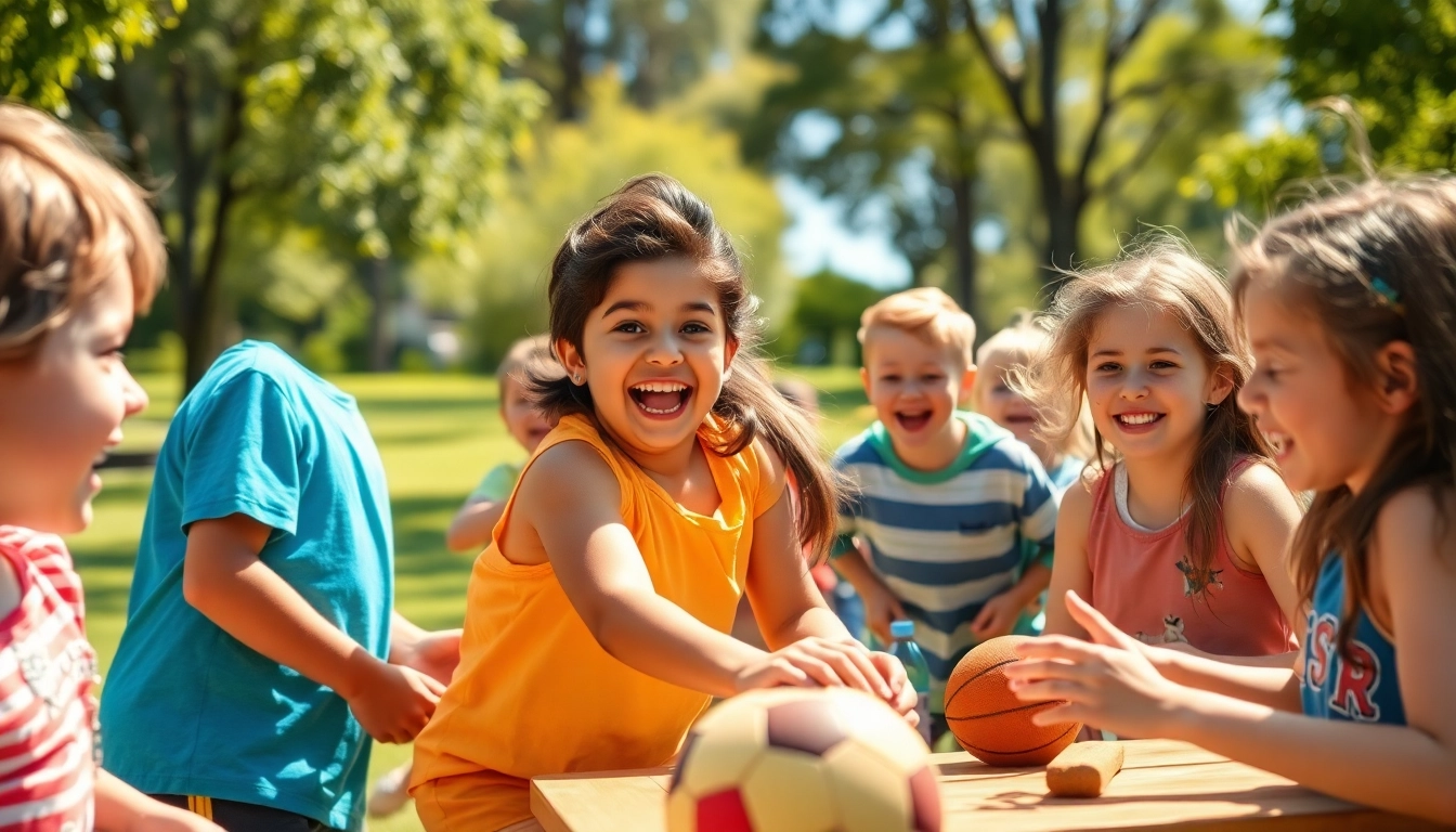 Children participating in a lively wildfire event perth filled with fun activities.