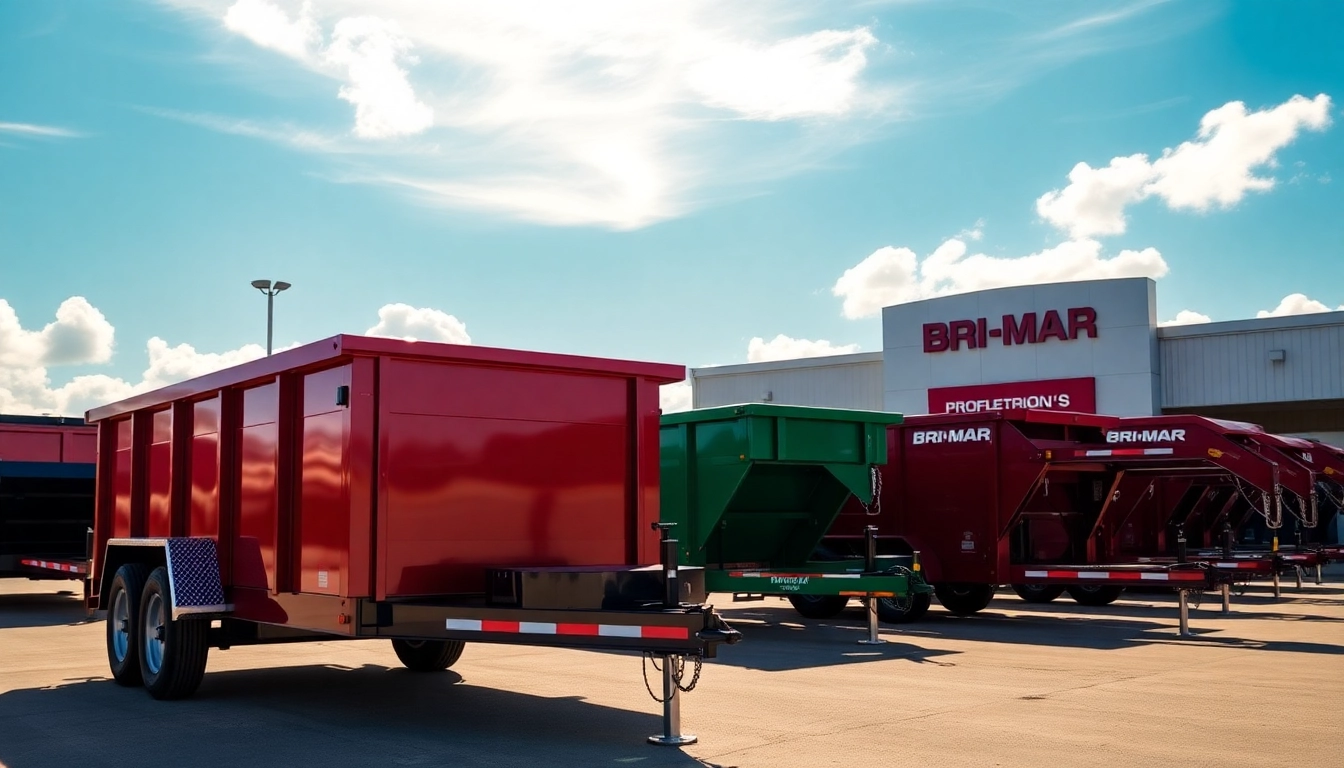 Find bri-mar trailers for sale near me with various models available on display.