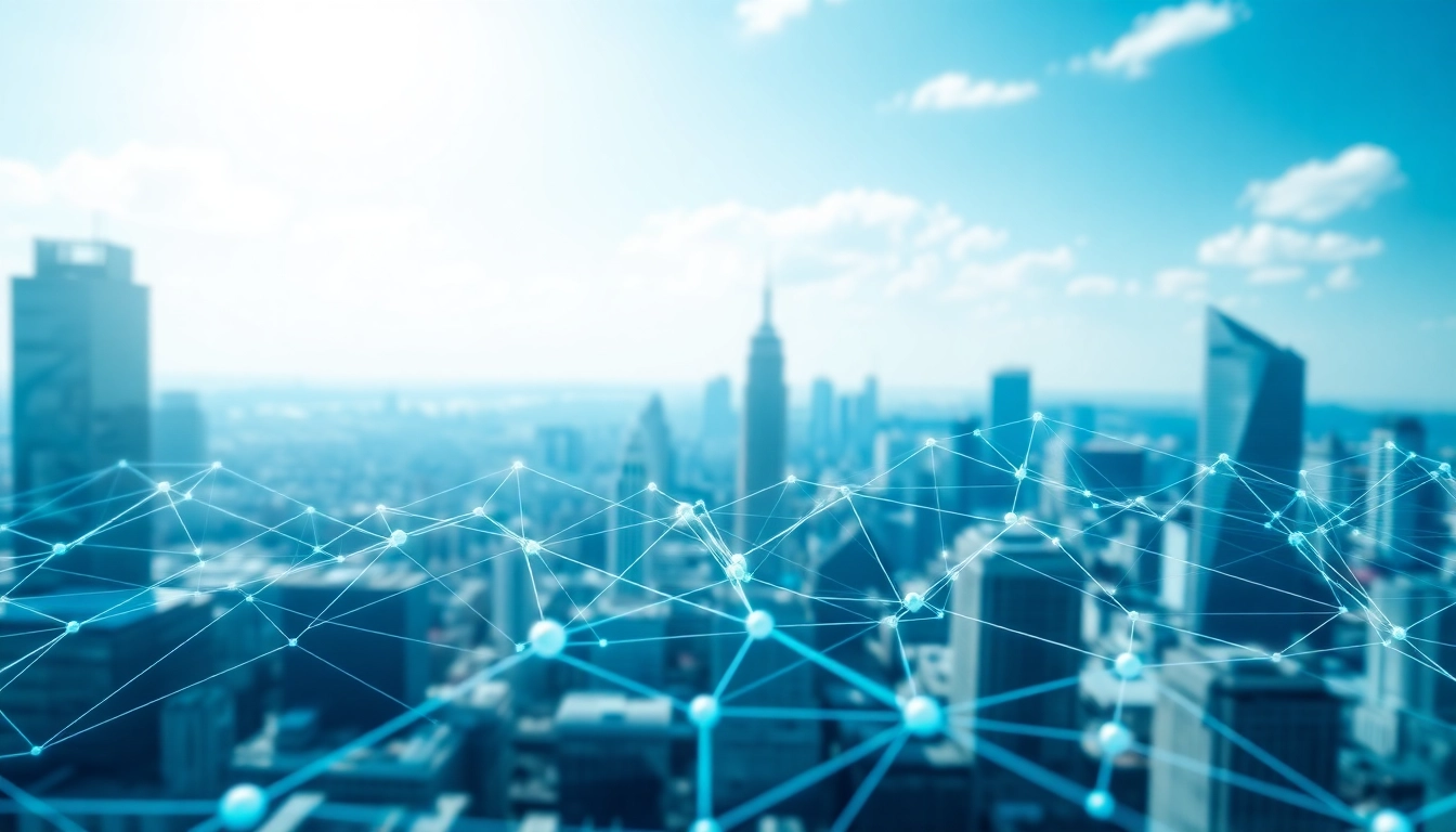 Visual representation of a trading network connecting traders through innovative data points and technologies