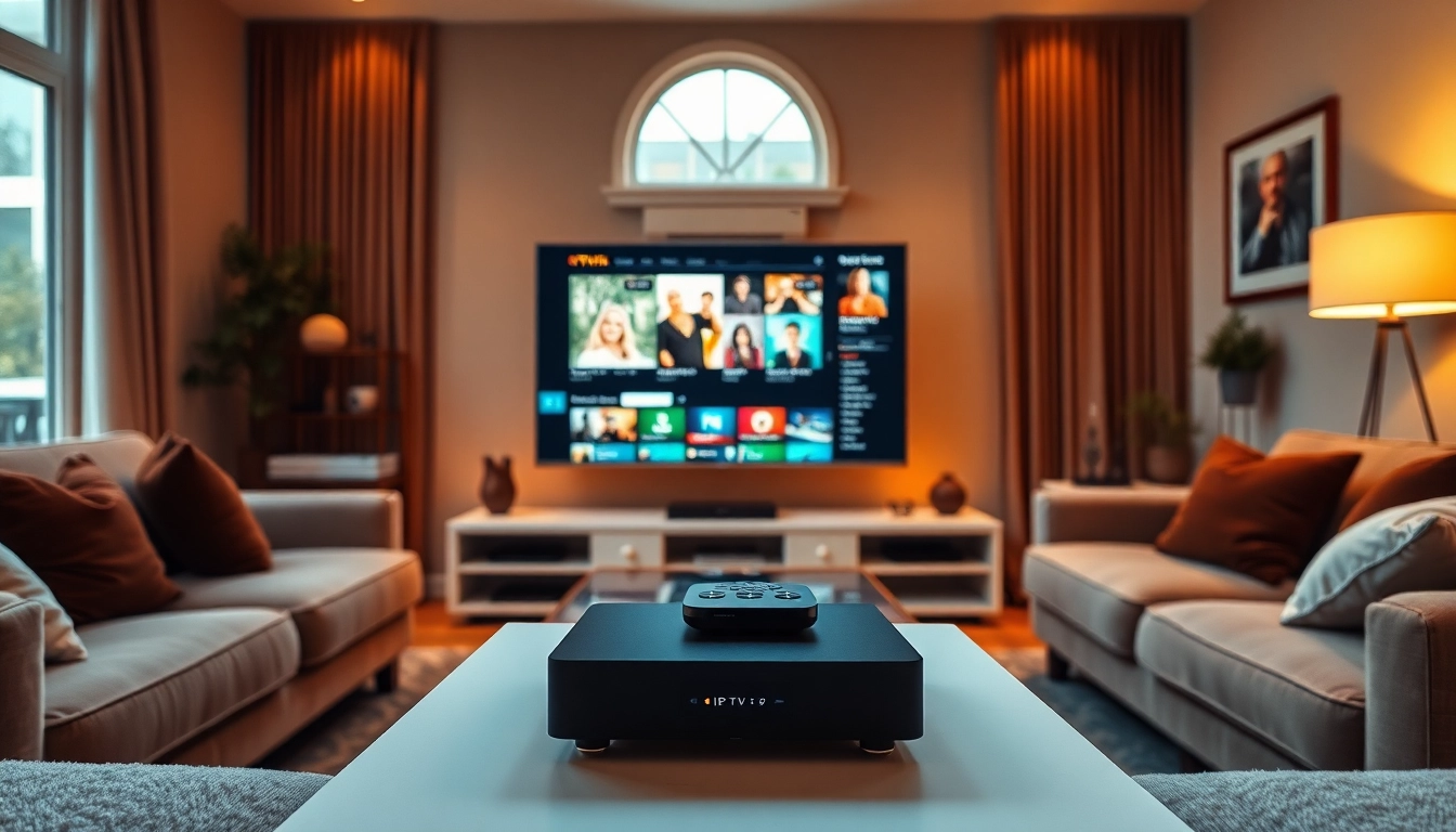 Comprar IPTV en un hogar acogedor con tecnología moderna y un ambiente relajante.